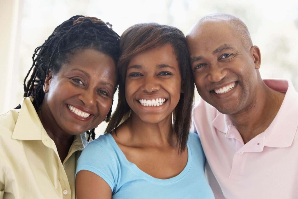 couple with teenage daughter