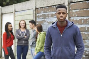 Gang of teenagers