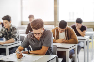 high school classroom