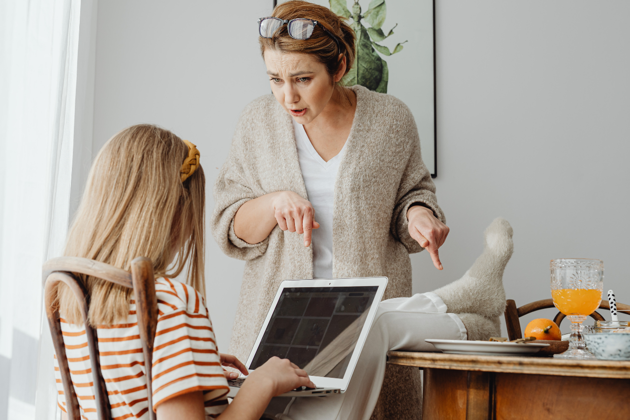 mother trying to address her daughters risky behavior in adolescence