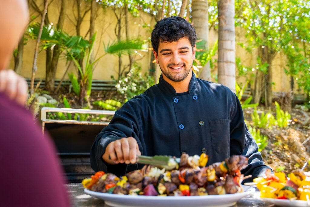 chef prepares meals at teen treatment center