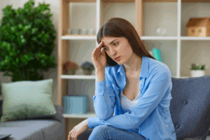 struggling teen girl