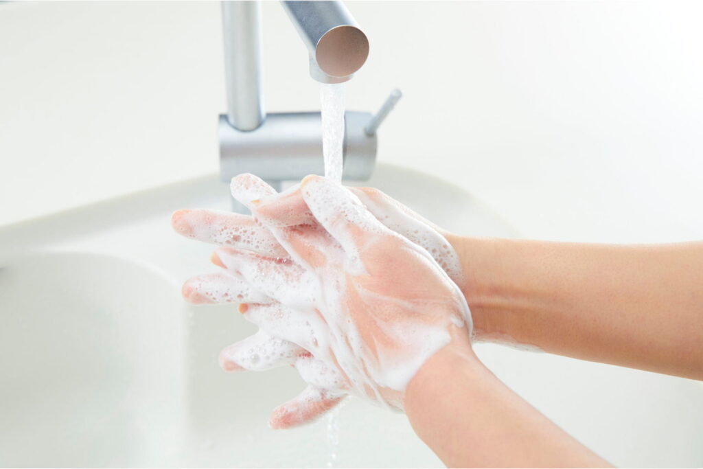 teen washing hands excessively may have germaphobia